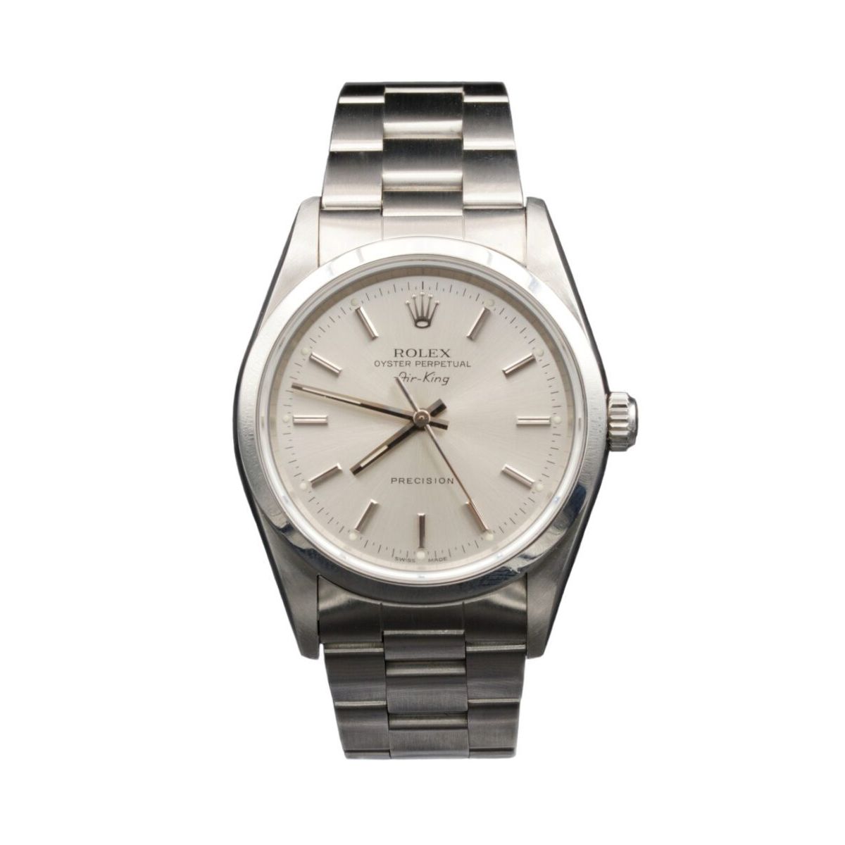 Rolex Air-King Silver Dial on Oyster Bracelet Ref. 14000M 2001