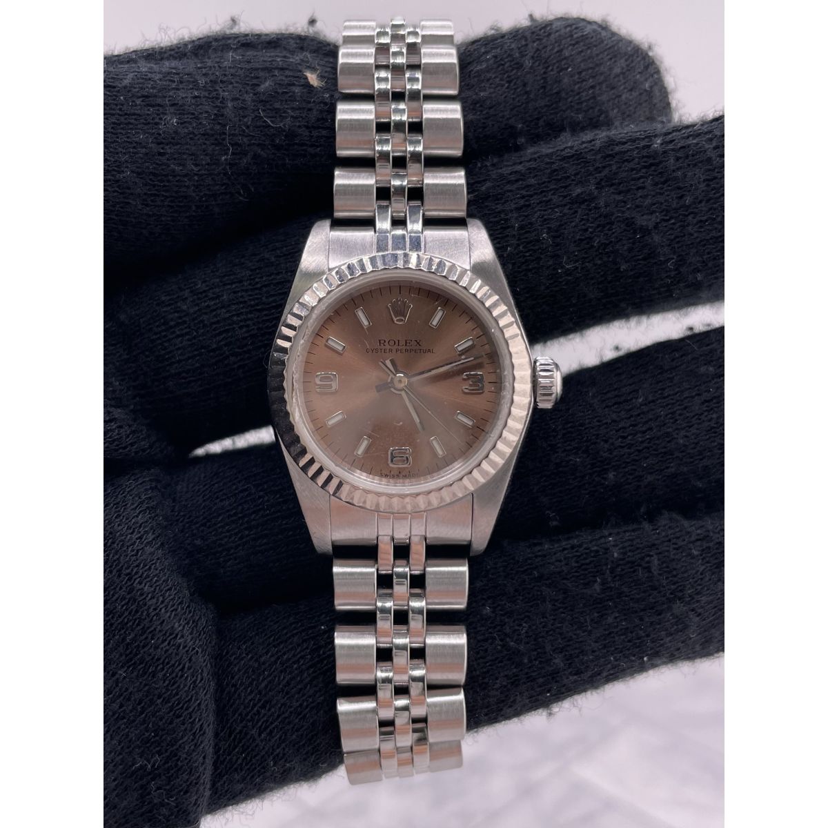 Rolex Oyster Perpetual Pink Dial on Jubilee Ref. 76094 1999