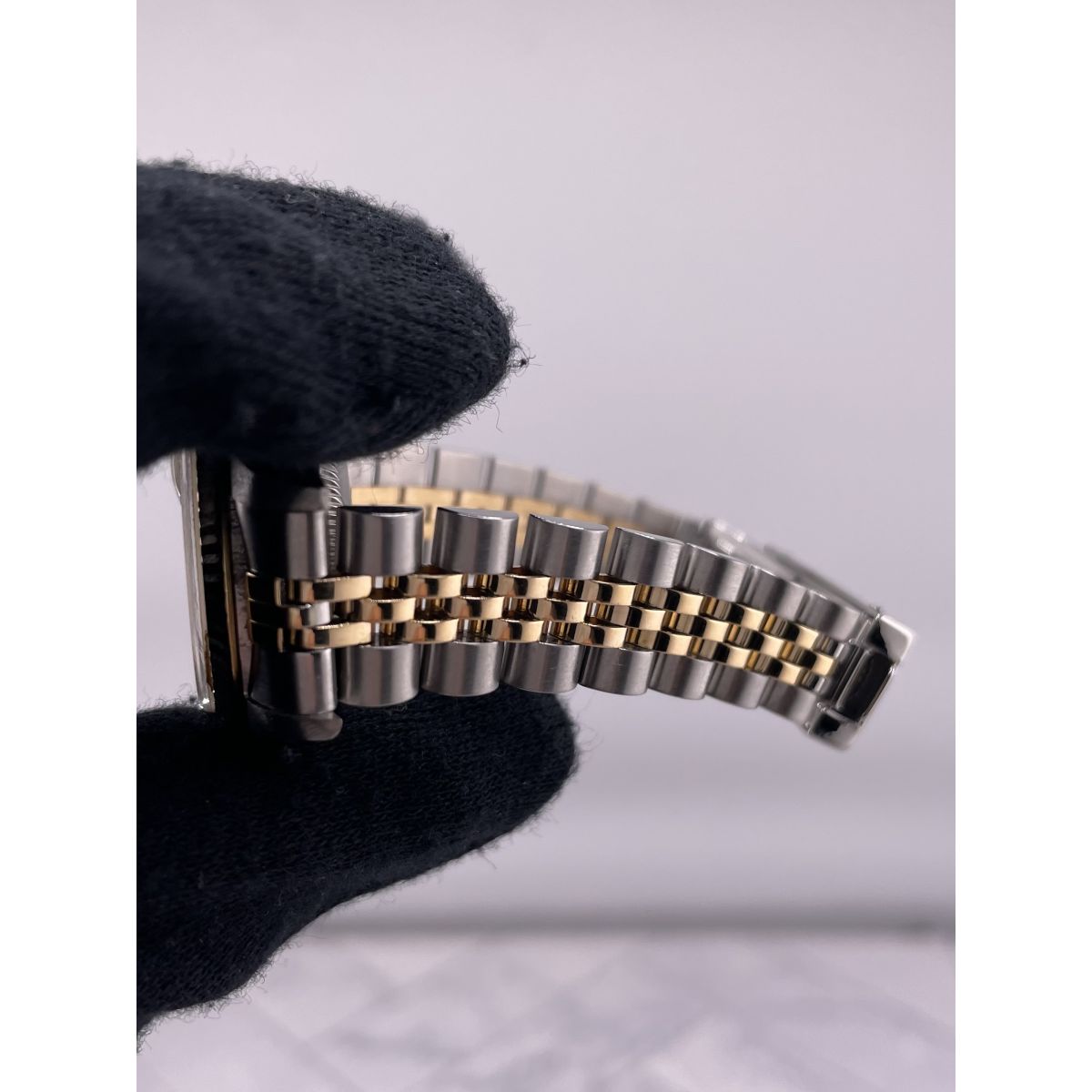 Rolex Datejust Lady Champagne Stick Dial on D Link Jubilee Ref. 69173