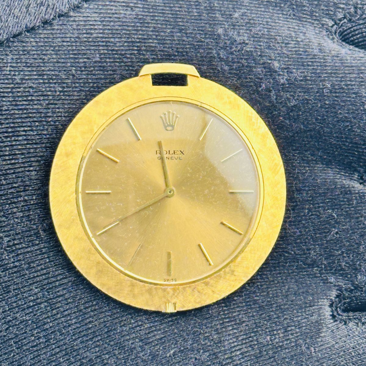 Rolex Cellini Pocket Watch Gold Dial Ref. 3608J 1966