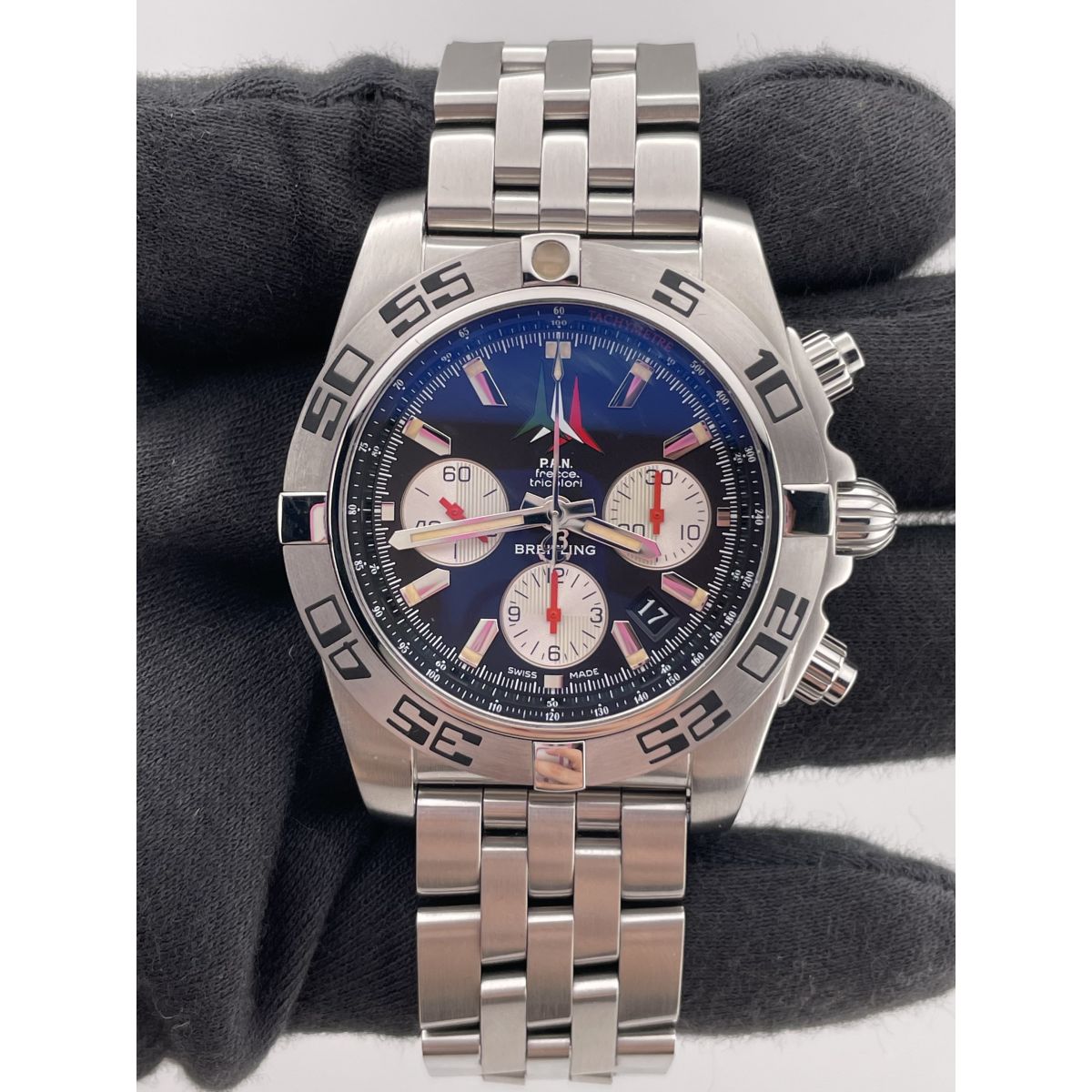 Breitling Chronomat Black Dial Ref. AB0110 Card 2013