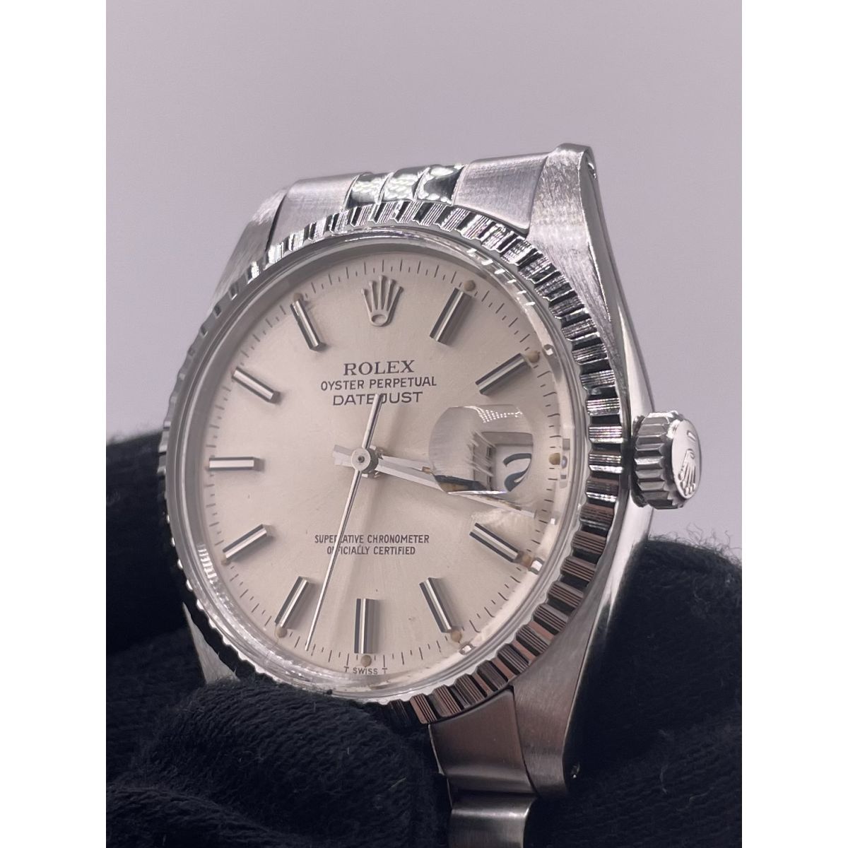 Rolex Datejust Silver Stick Dial on Jubilee Ref. 16030 1981