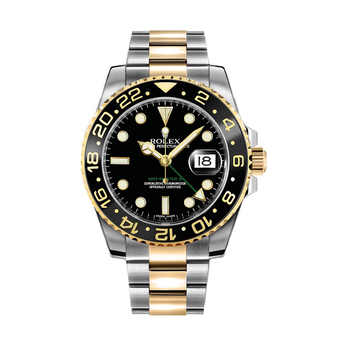Rolex GMT-Master II Black Dial on Oyster Ref. 116713LN Card 2014