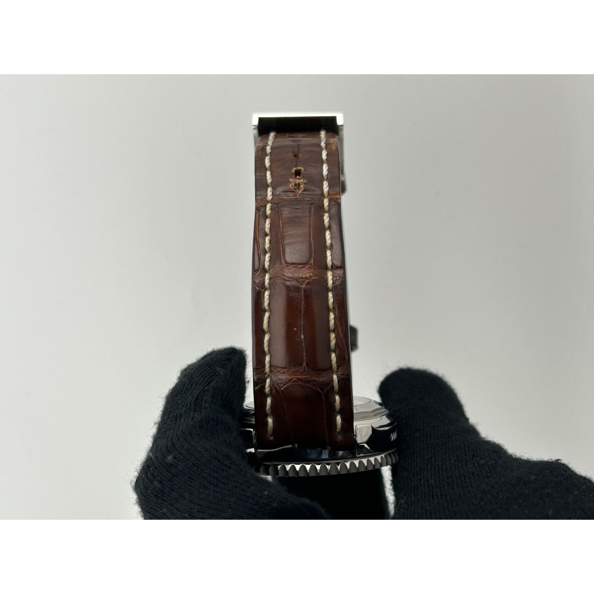 Breitling Montbrilliant Creme Dial on Leather Ref. AB0131 Papers 2012