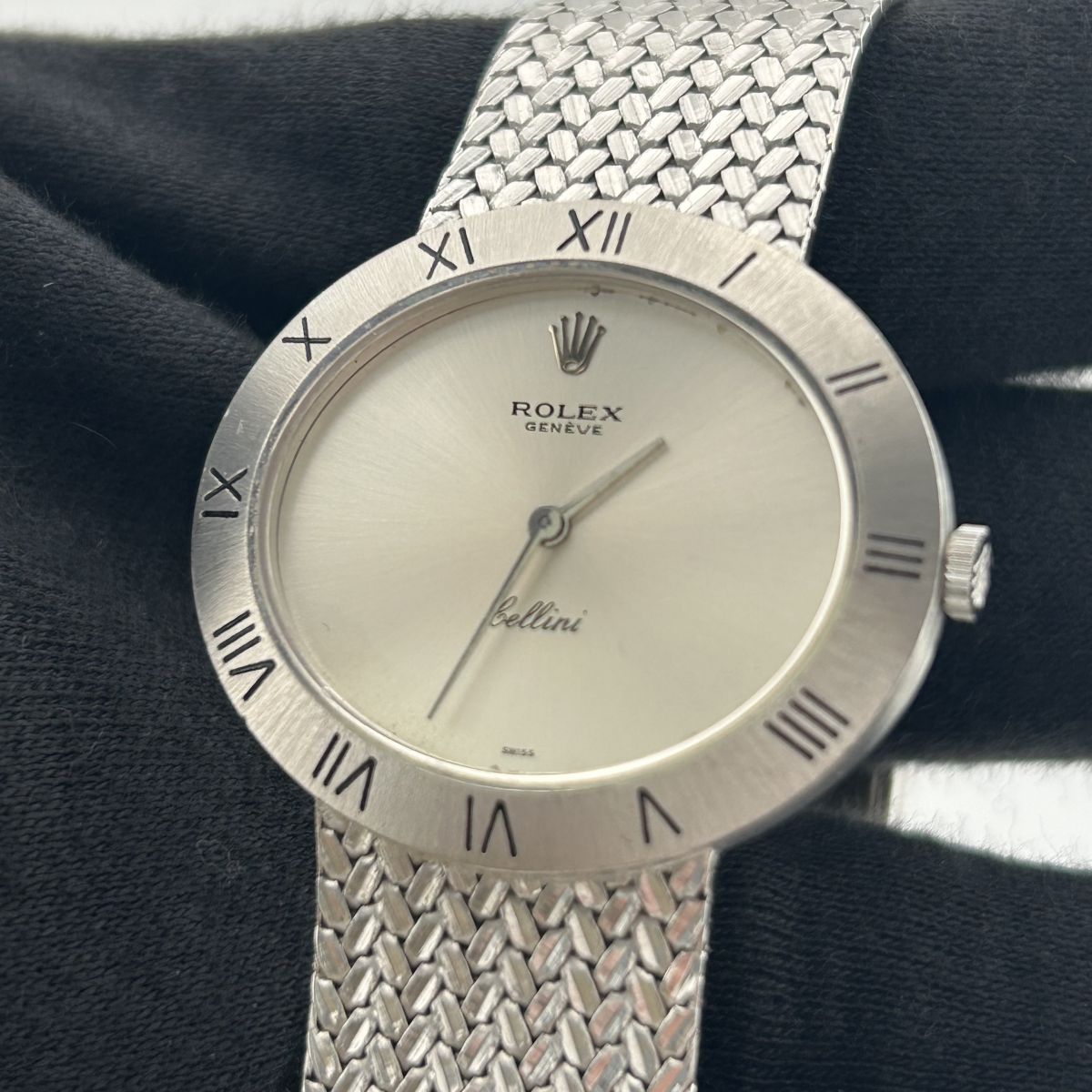 Rolex Cellini Silver Dial on Mesh Ref. 3836/9 1972