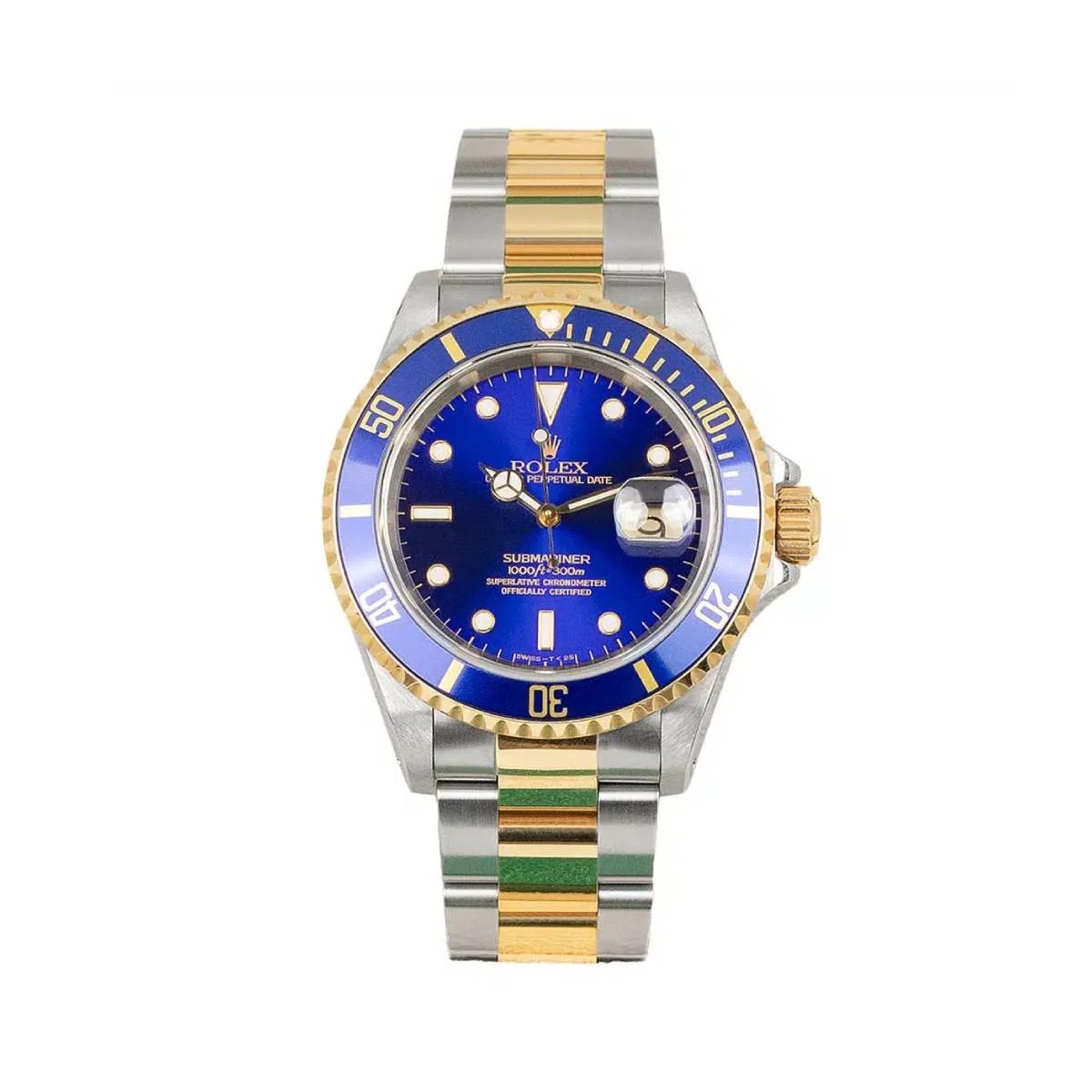 Rolex Submariner Blue Dial on Oyster Ref. 16613 2002