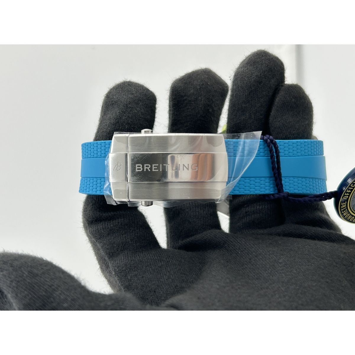Breitling Superocean Automatic Turquoise Dial on Rubber Strap Ref. A17376211L2S2 Card 2026