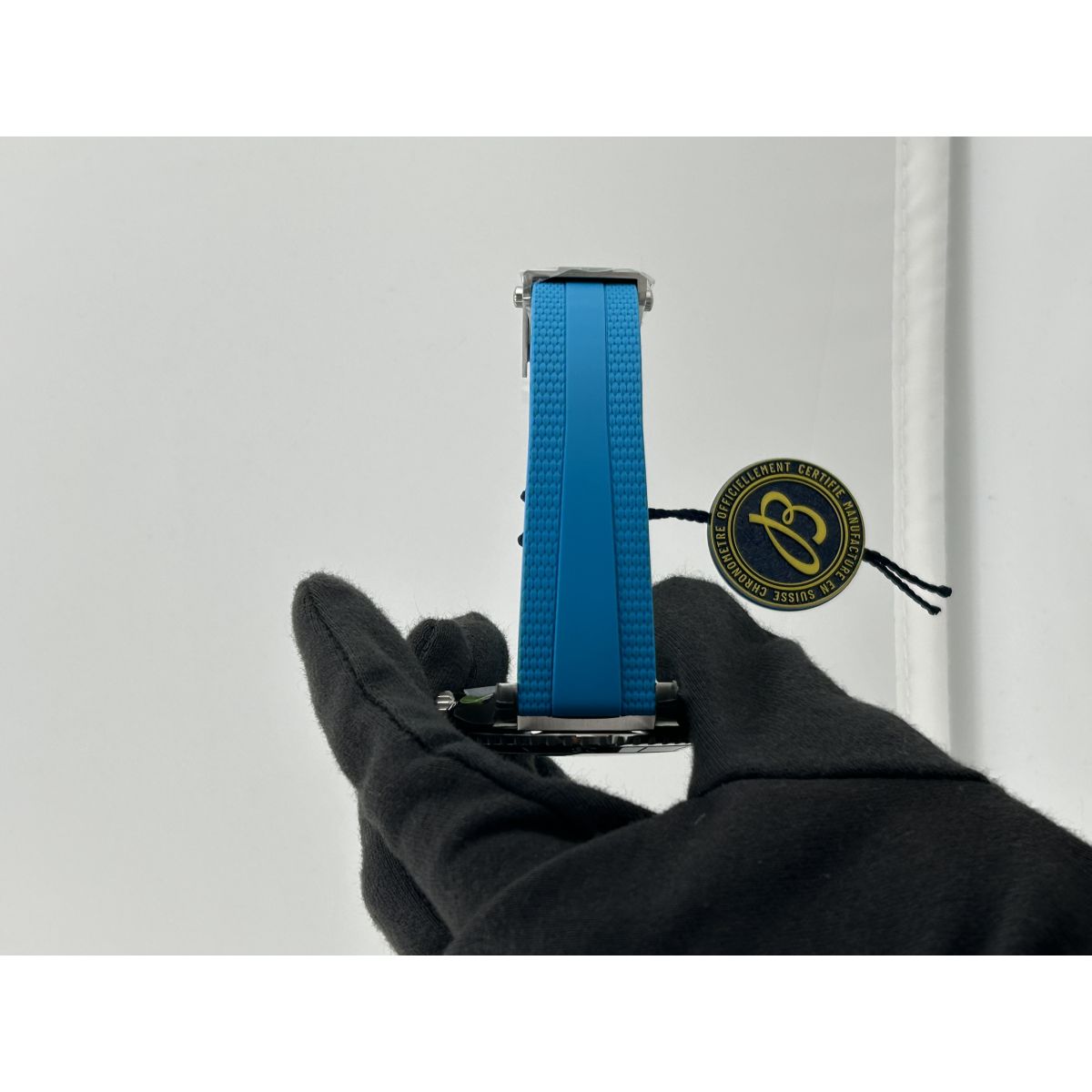 Breitling Superocean Automatic Turquoise Dial on Rubber Strap Ref. A17376211L2S2 Card 2026