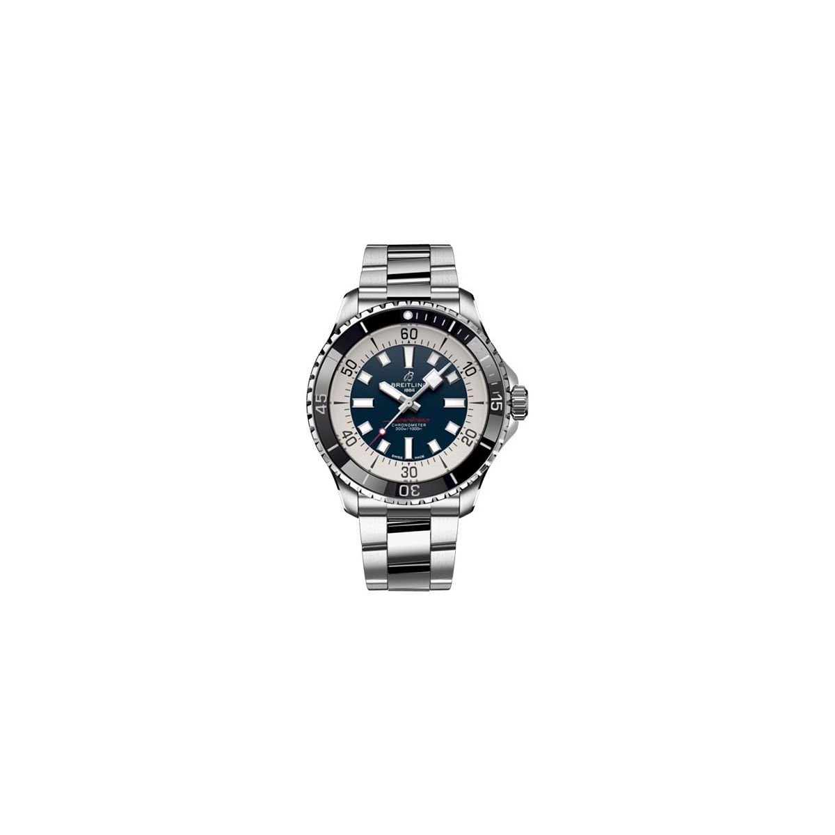 Breitling Superocean Automatic Blue Dial on Bracelet Ref. A17376211C1A1 Card 2026