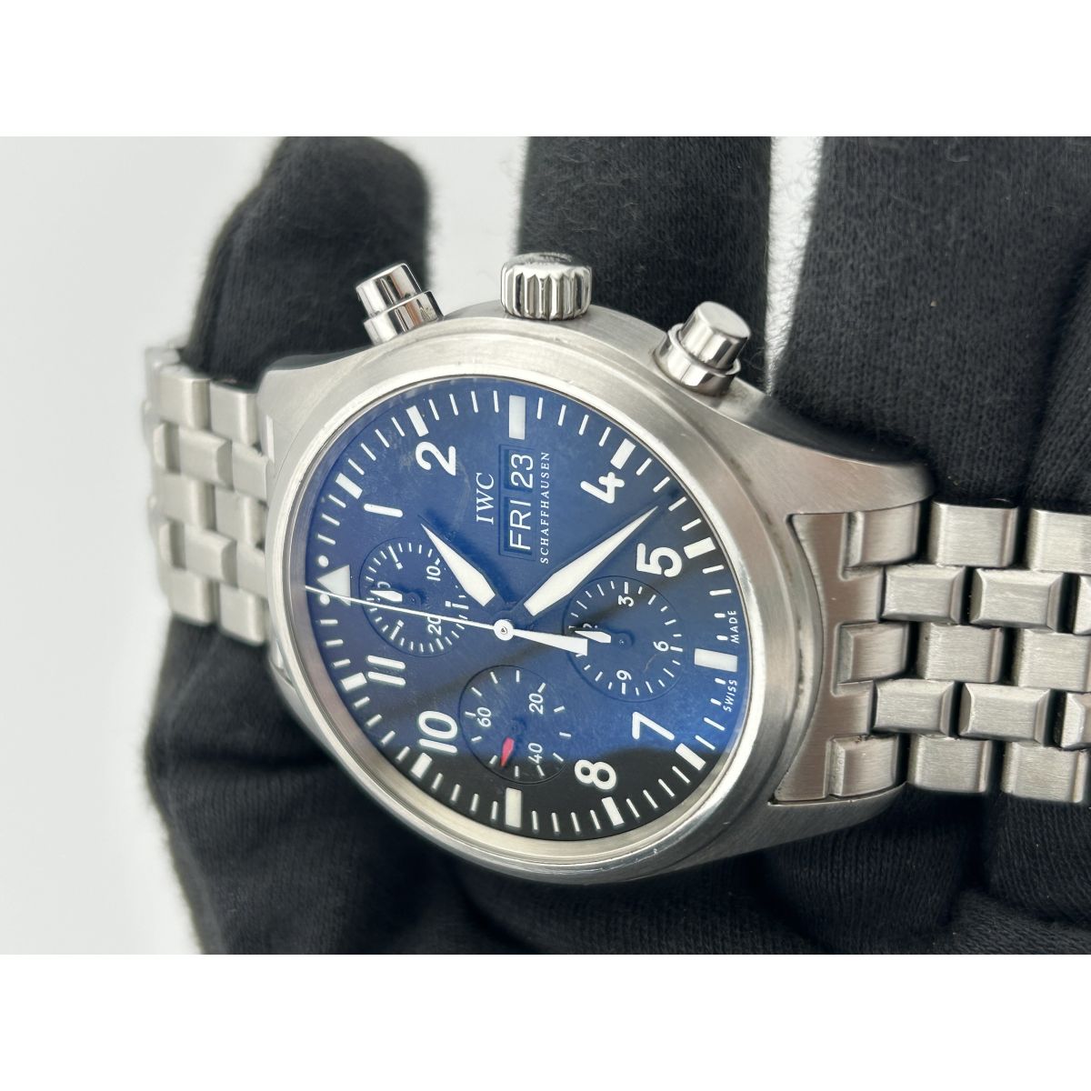 Iwc IWC Pilot Black Dial on Stainless Steel Ref. IW371704
