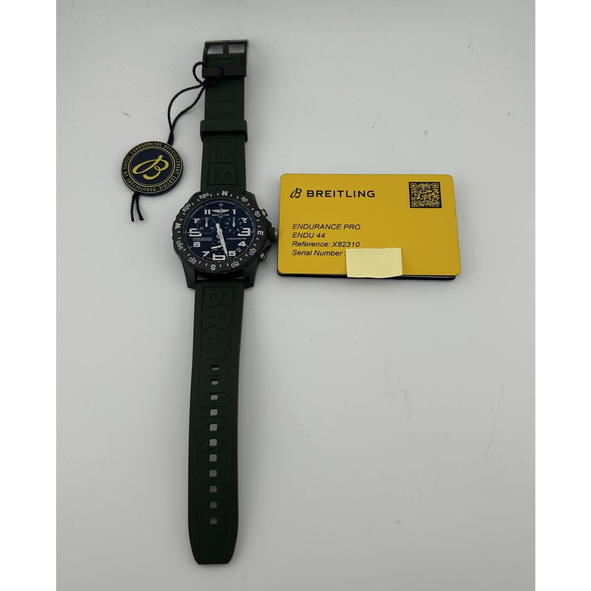 Breitling Endurance Pro Black Dial on Green Rubber Strap Ref. X82310D31B1S1 Complete 2026