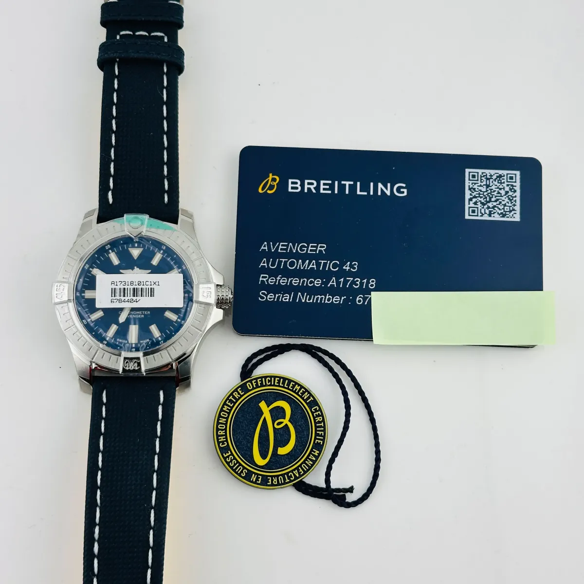 Breitling Avenger Automatic B&P Blue Dial on Leather Strap