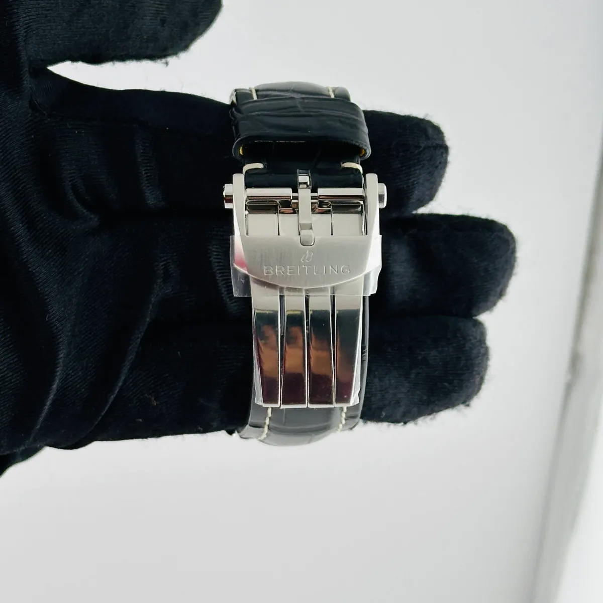 Breitling Premier B01 Chrono B&P Black Dial on Leather Ref AB0118 with Card 2023