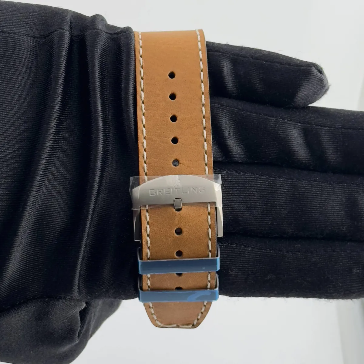 Breitling Navitimer Aviator Super 8 B&P Black Dial On Brown Calf Leather Strap