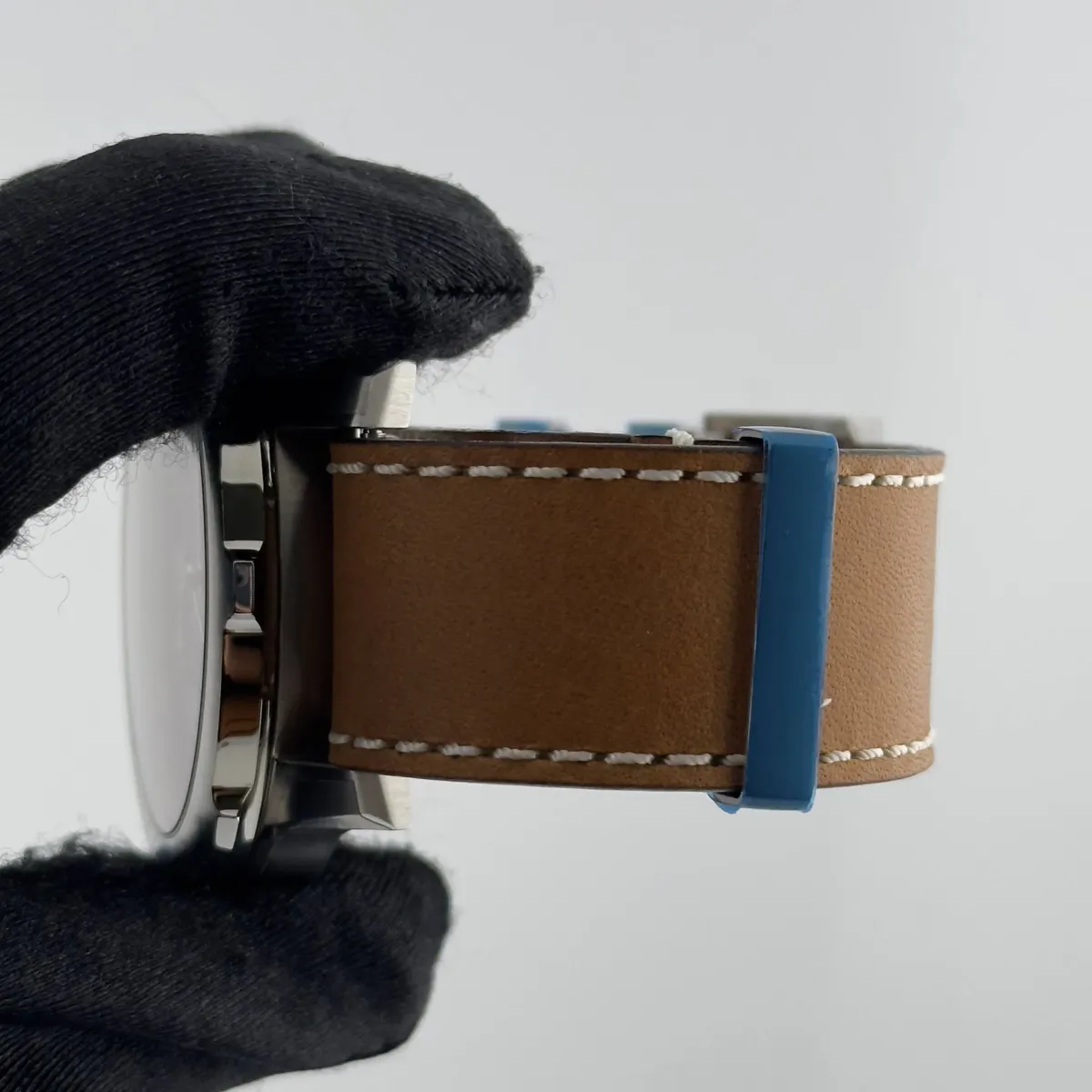 Breitling Navitimer Aviator Super 8 B&P Black Dial On Brown Calf Leather Strap