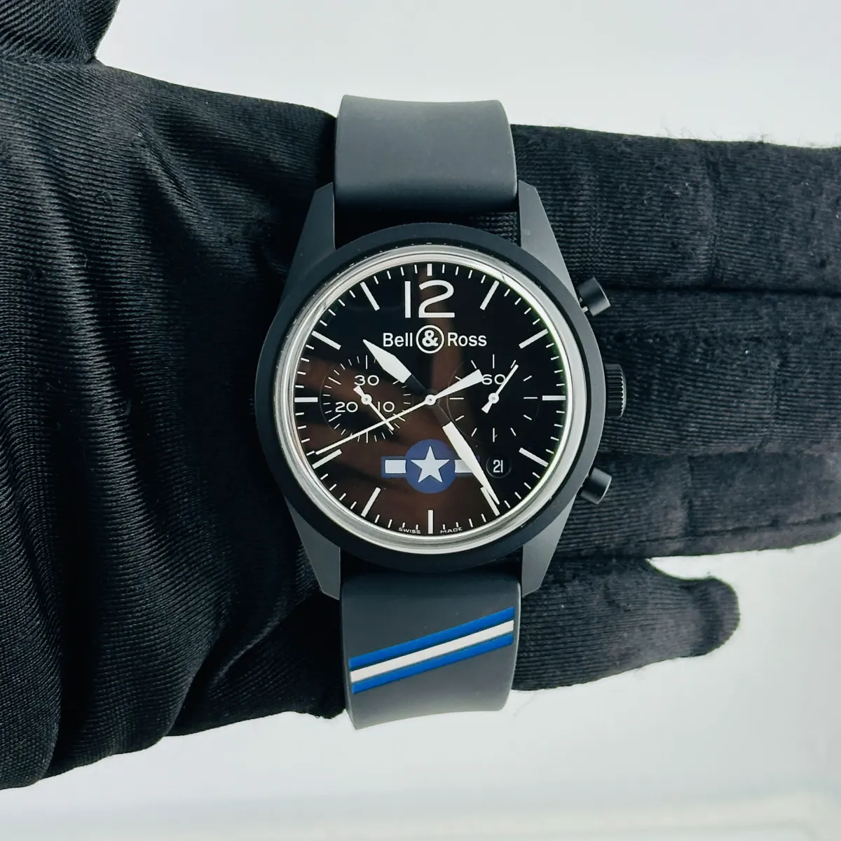 Bell & Ross Insignia B&P Black Dial On Rubber