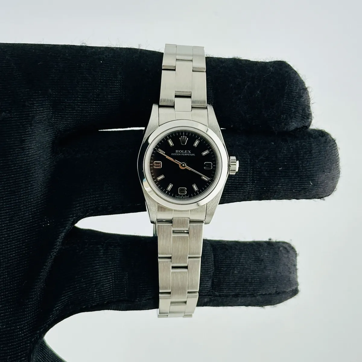 Rolex Oyster Perpetual Black Dial On Oyster Ref 76080