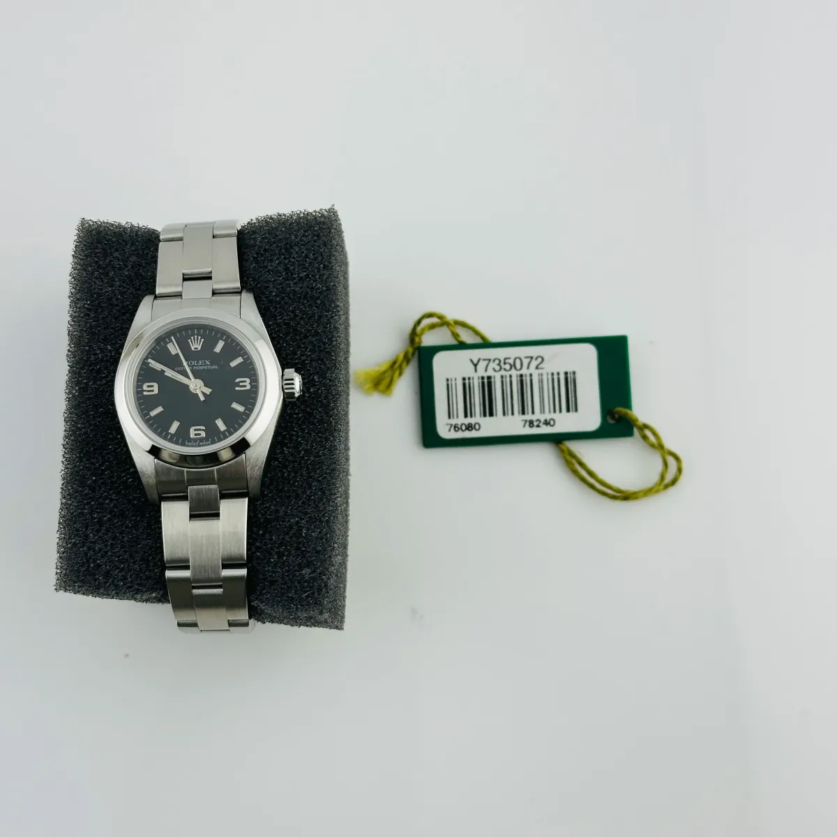 Rolex Oyster Perpetual Black Dial On Oyster Ref 76080