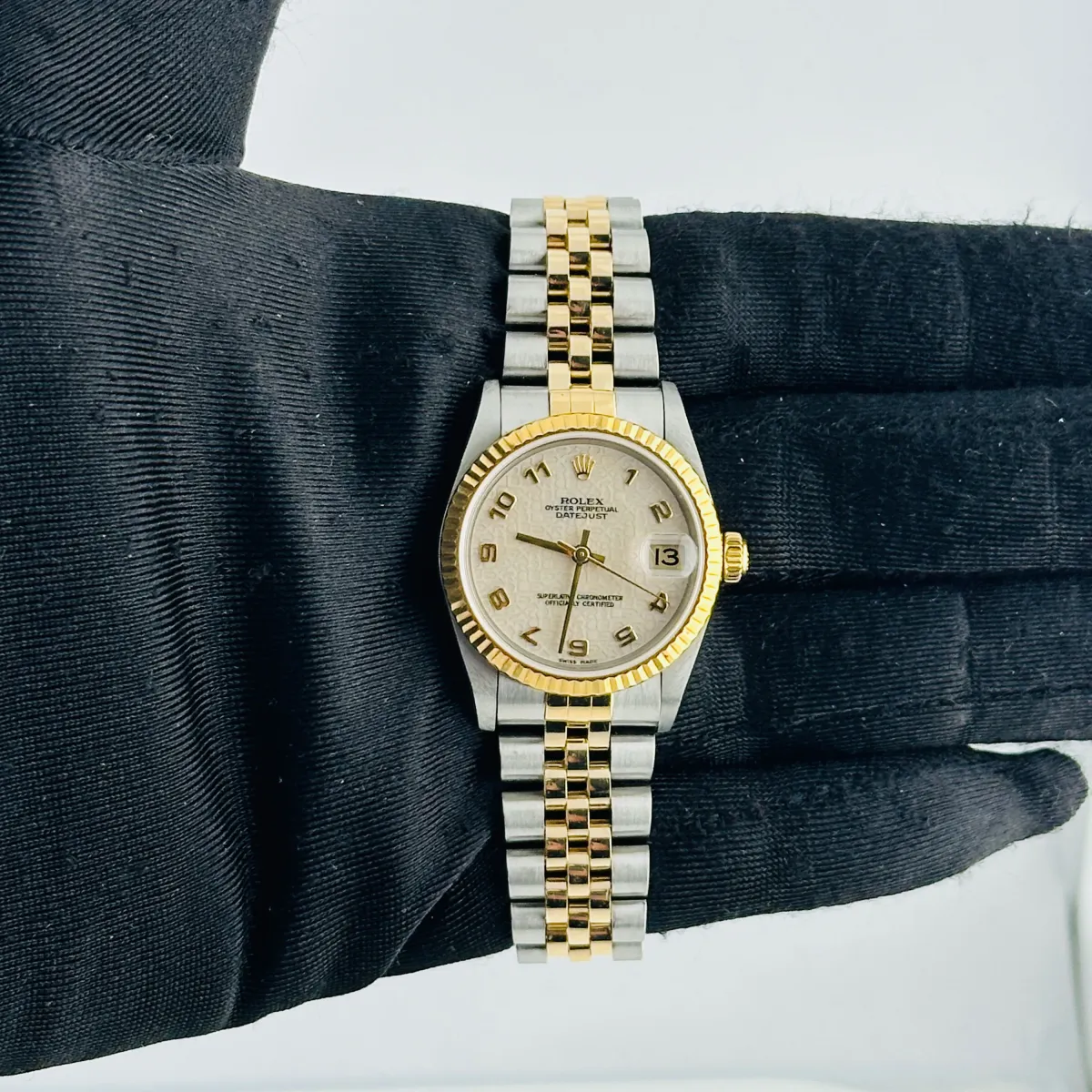 Rolex Datejust Ivory Anniversary Dial On Jubilee Ref 78273