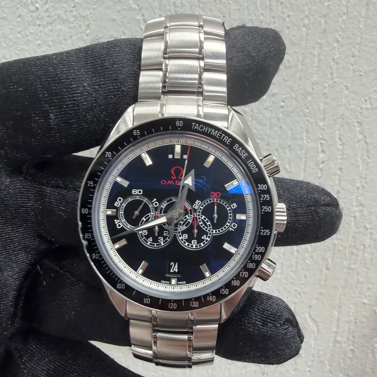 Omega Broad Arrow Olympic Black Dial