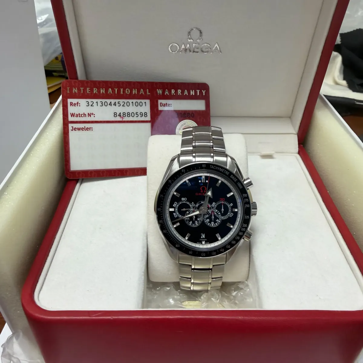 Omega Broad Arrow Olympic Black Dial