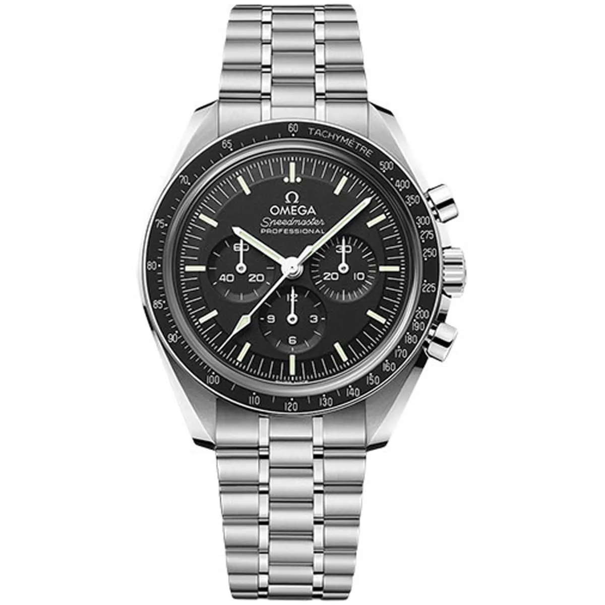 Omega Moonwatch Professional Co-Axial Master Chrono Black Dial on Bracelet Ref 310.30.42.50.01.002 with Card
