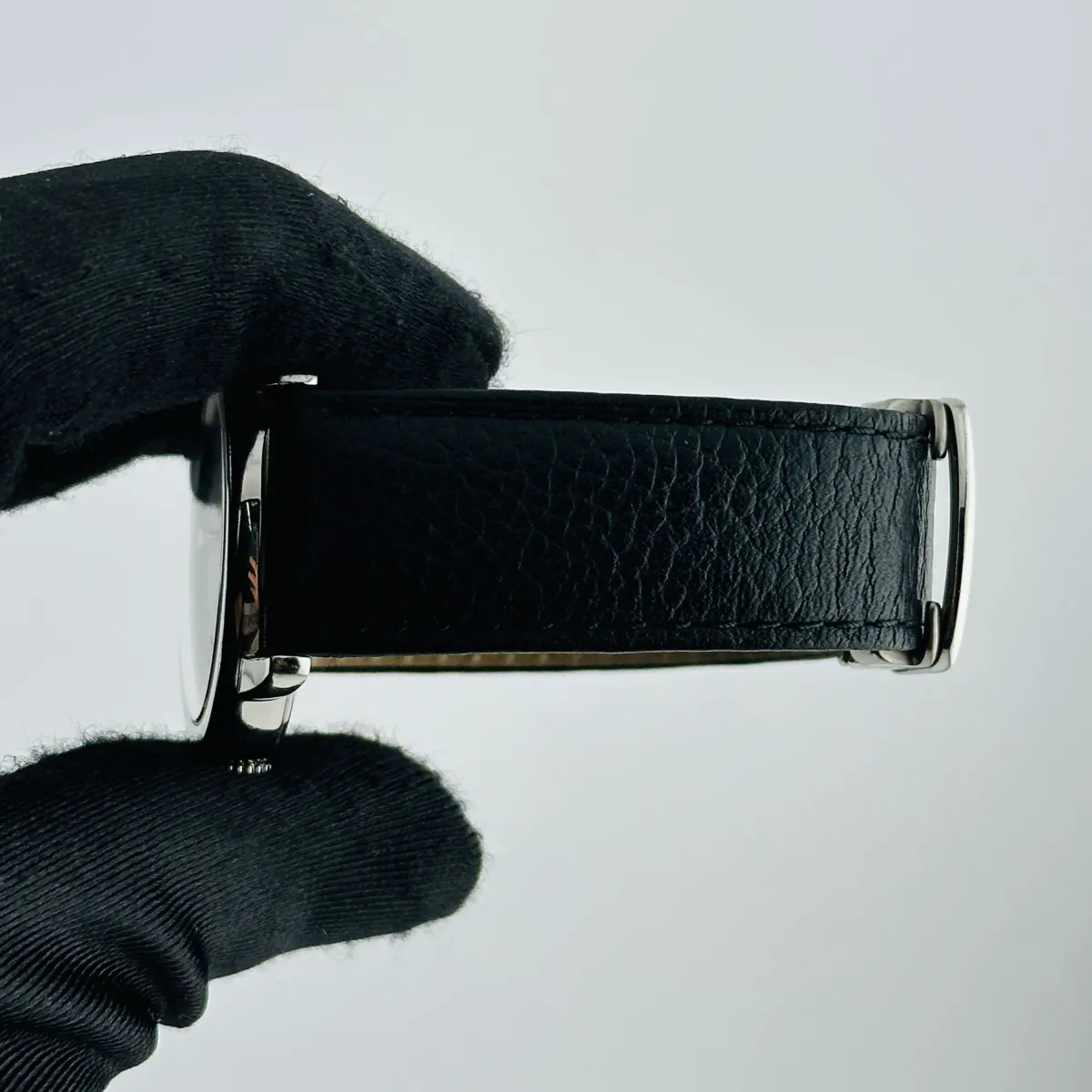 Cartier Ronde Solo Silver Roman Dial on Leather Ref 3939/WSRN0021