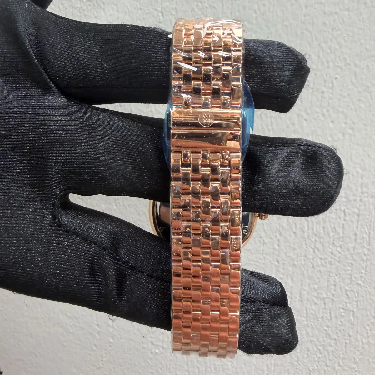 Michele Brown Dial Set With Diamonds Dial Ref MWW21B000113 with Card