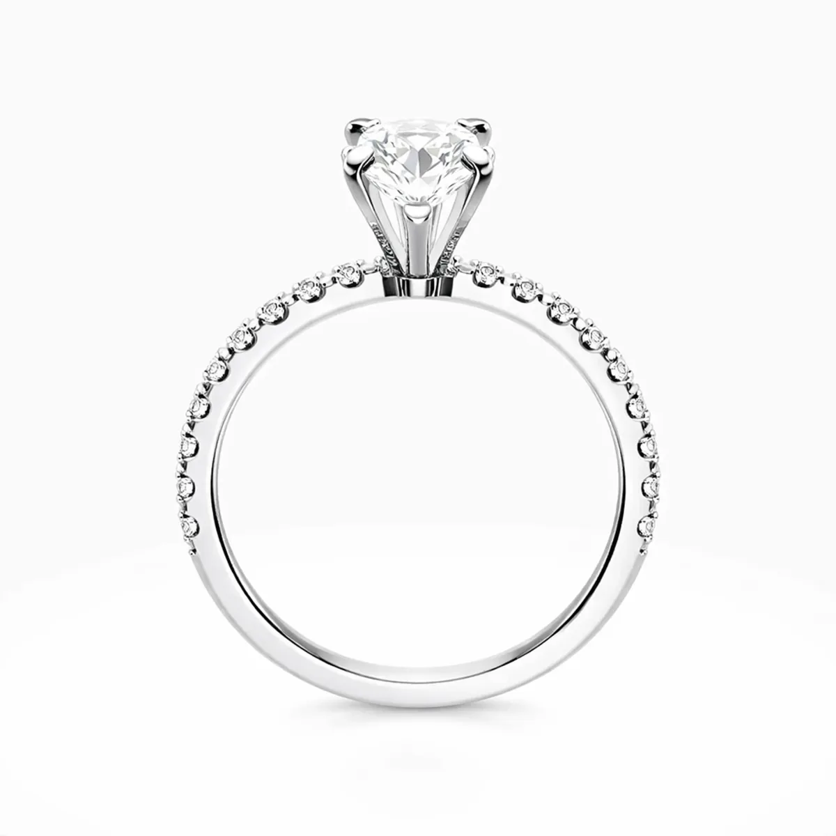 Isabella Round Brilliant Cut Natural Diamond Engagement Ring