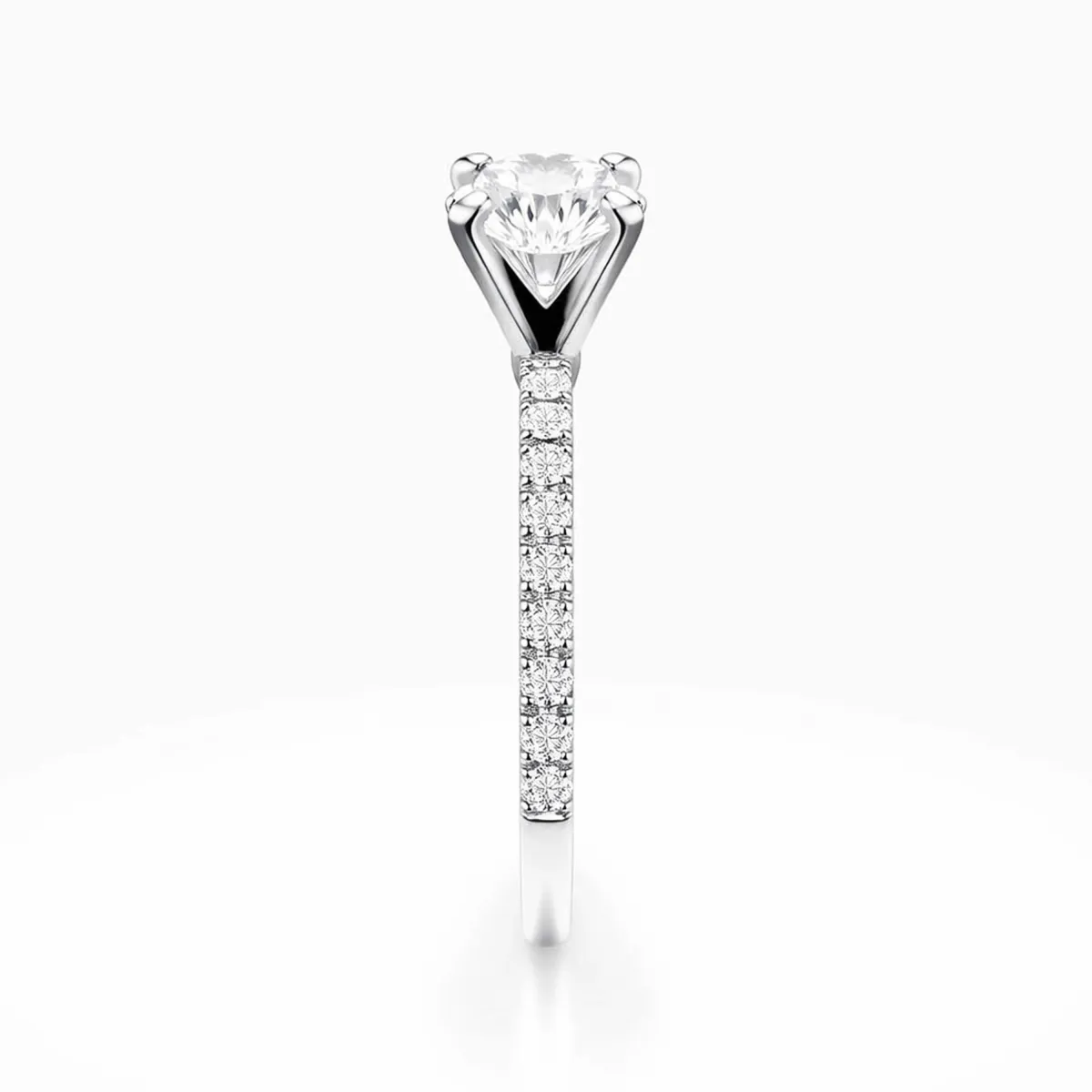 Isabella Round Brilliant Cut Natural Diamond Engagement Ring