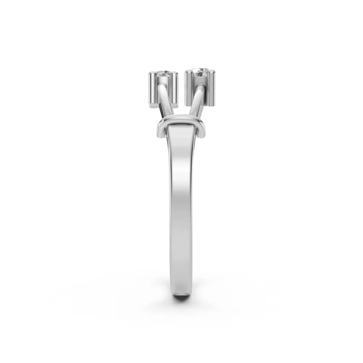 Anouk 0.12 CT Minimalist Ring With Dual Natural Diamond Design