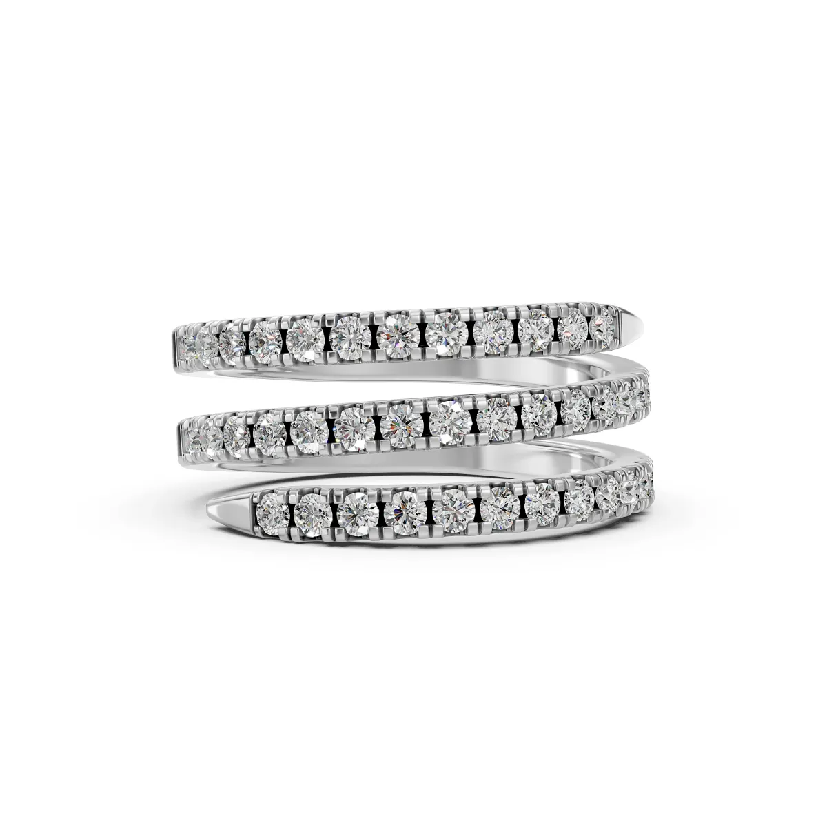 Maeve Premium Multi Layer Natural Diamond Stylish Statement Ring For Her