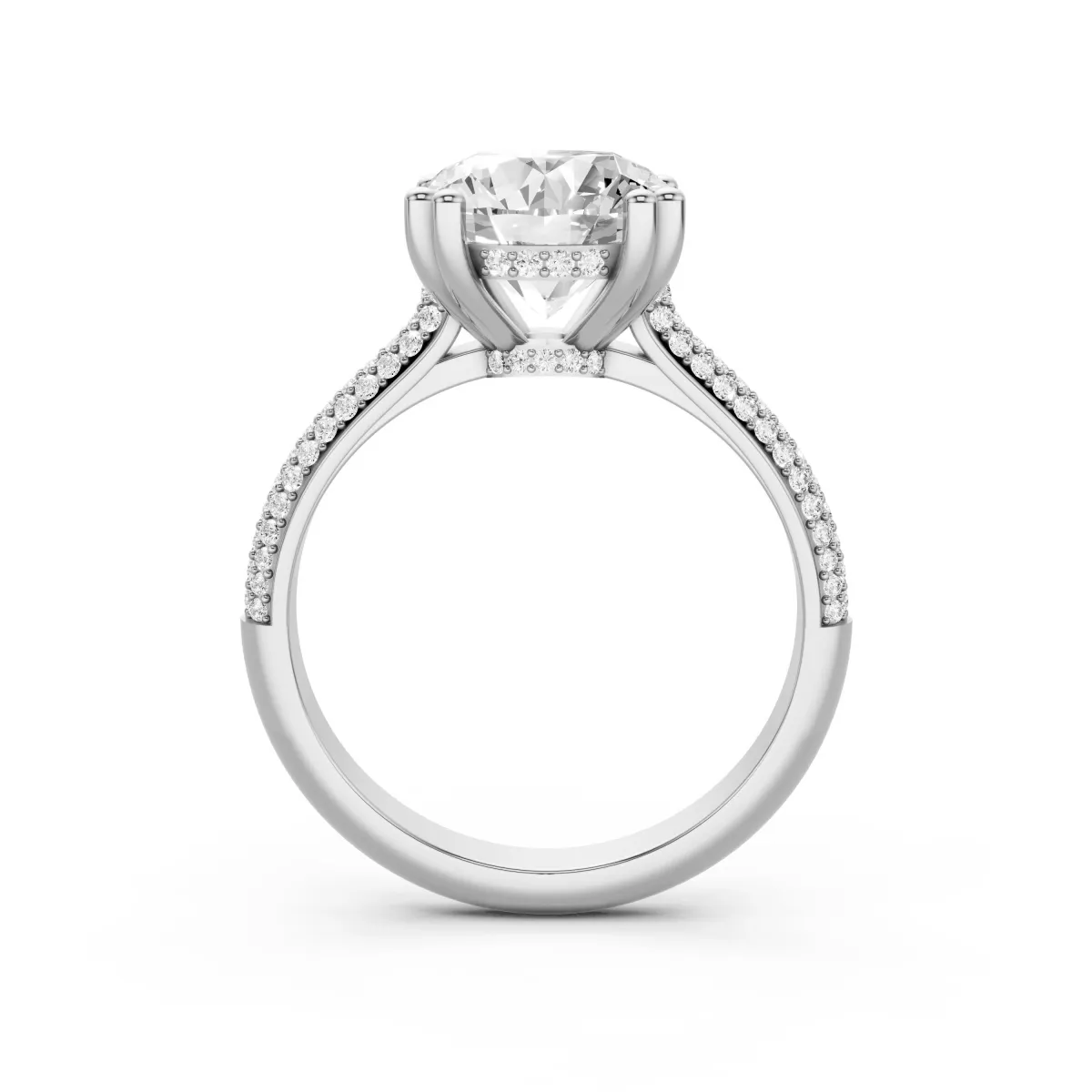 Esme 2.85 CT Round Lab Grown Diamond Engagement Ring