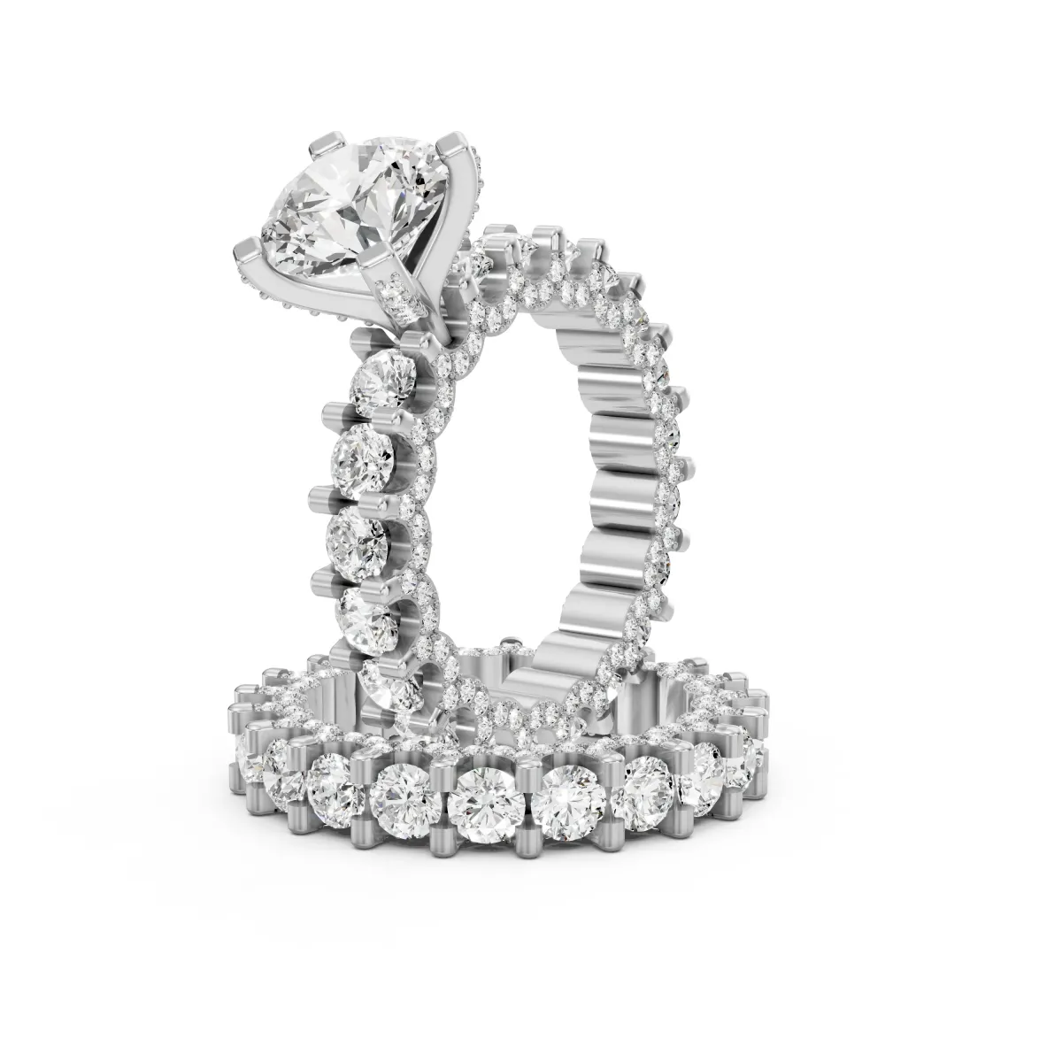 Ziva 2 CT Lab Grown Diamond Bridal Set