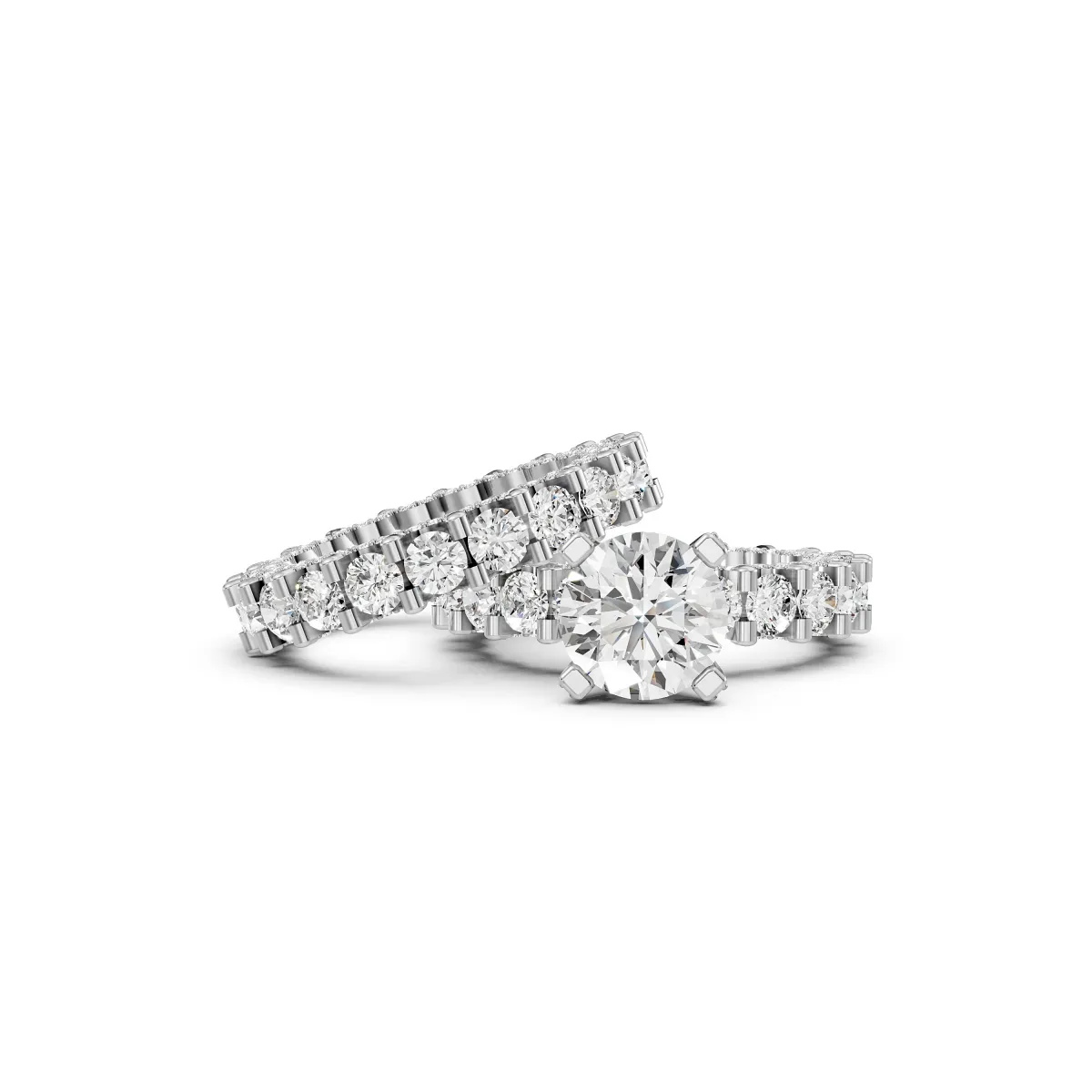 Ziva 2 CT Lab Grown Diamond Bridal Set