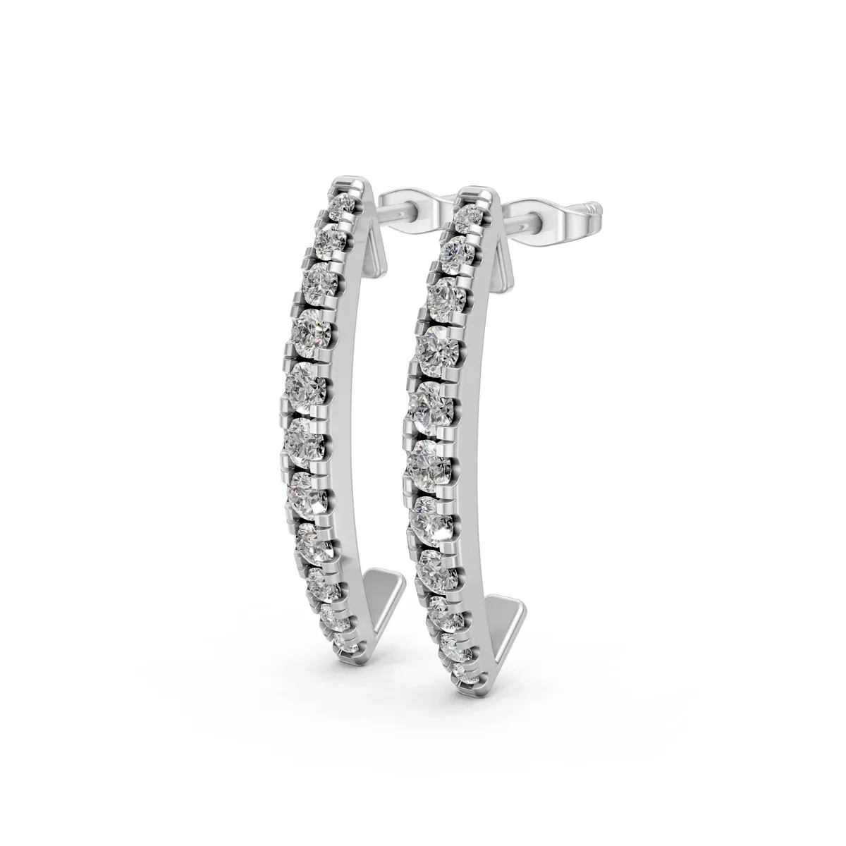 Natural Diamond Stud Earrings For Women