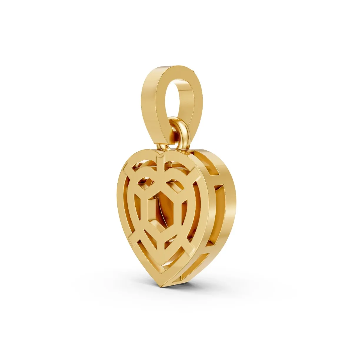 Valentine's Heart Natural Diamond Pendant