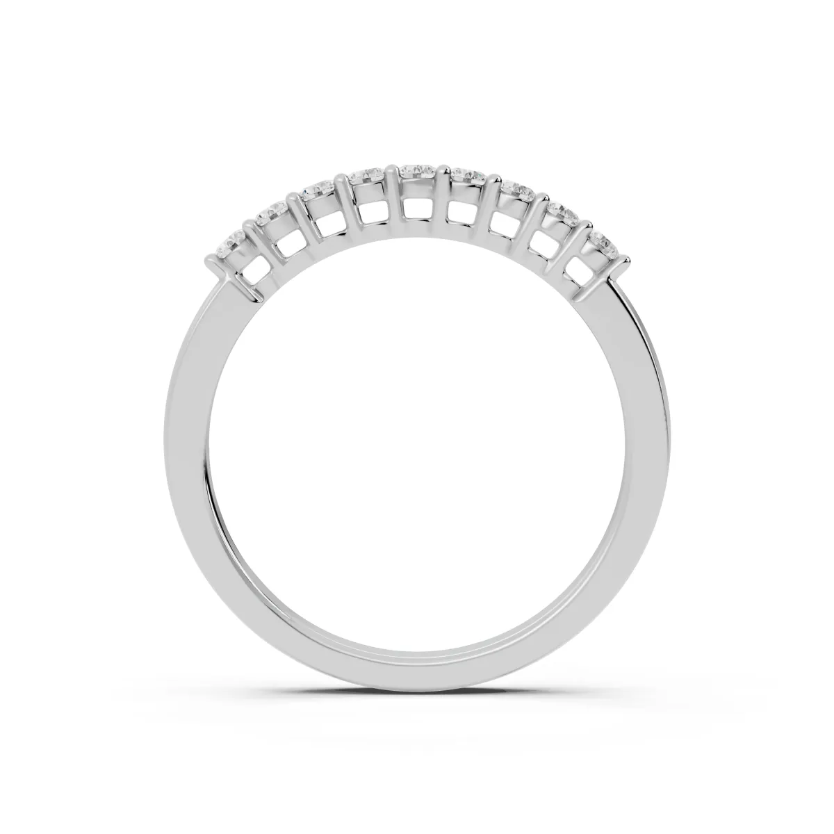 Luna Elegant Natural Diamond Half Eternity Ring For Women
