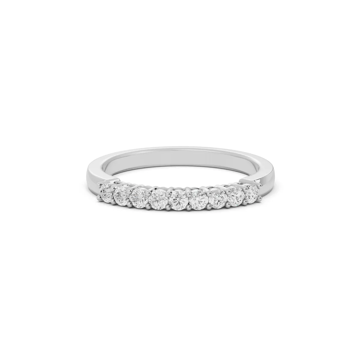 Luna Elegant Natural Diamond Half Eternity Ring For Women