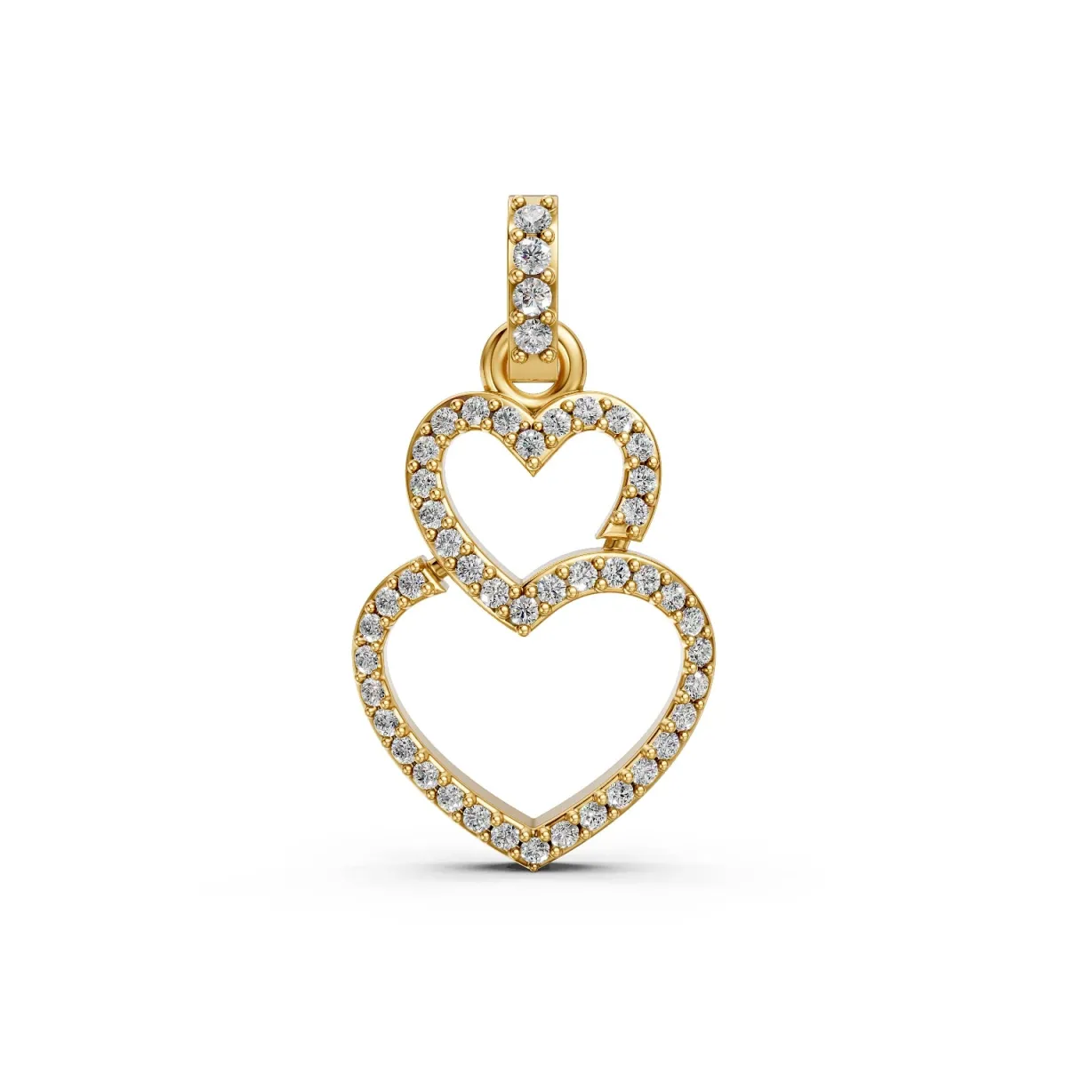Affairs Of Heart Shaped Natural Diamond Pendant