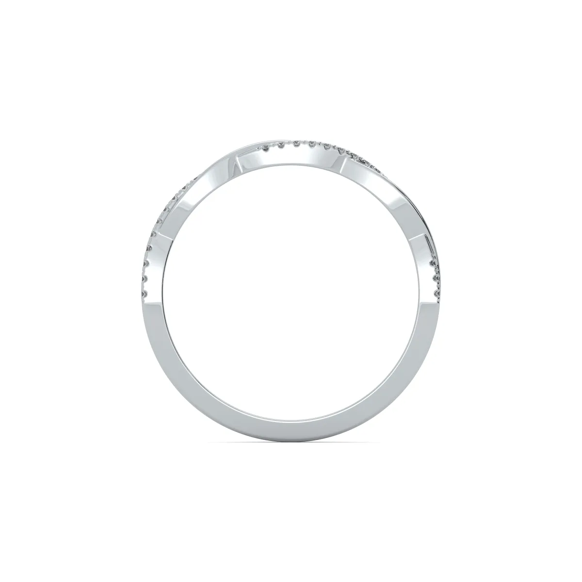 Luciana Designer Curved Natural Diamond Ring