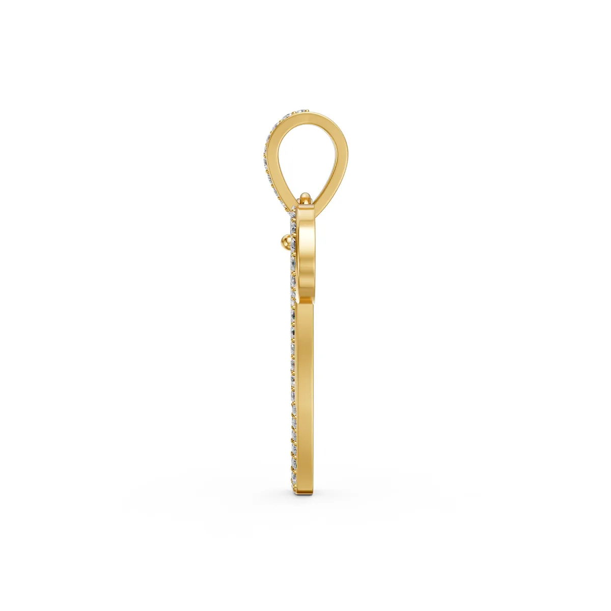 Natural Diamond Bow Pendant