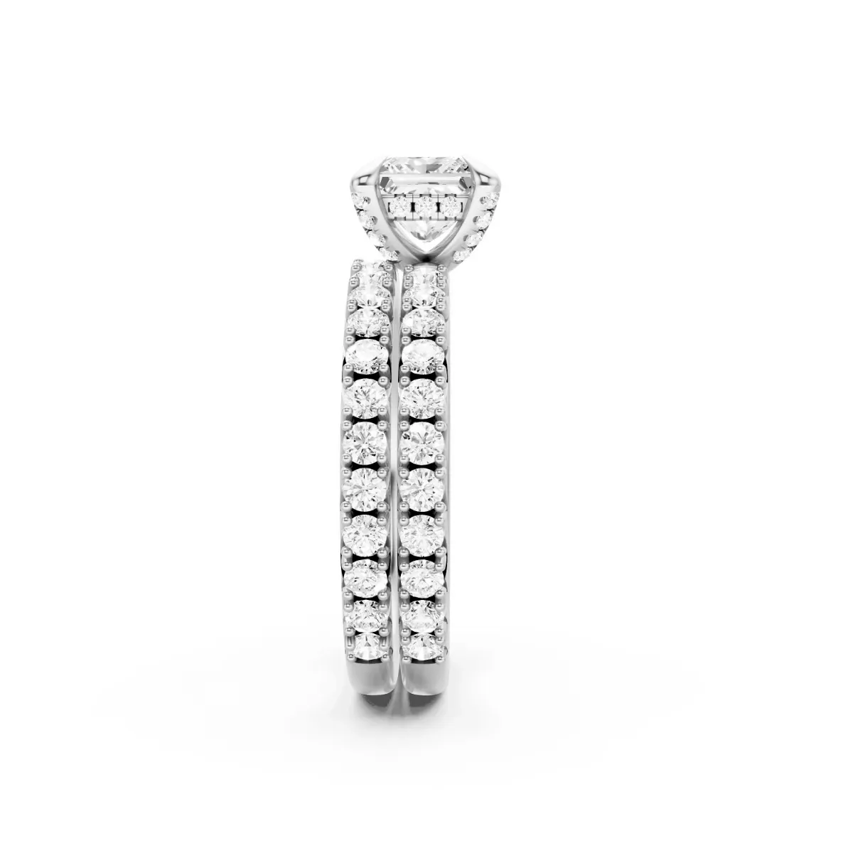 Princess Cut Lab Grown Diamond Engagement Ring