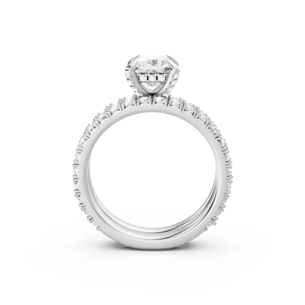 Princess Cut Lab Grown Diamond Engagement Ring