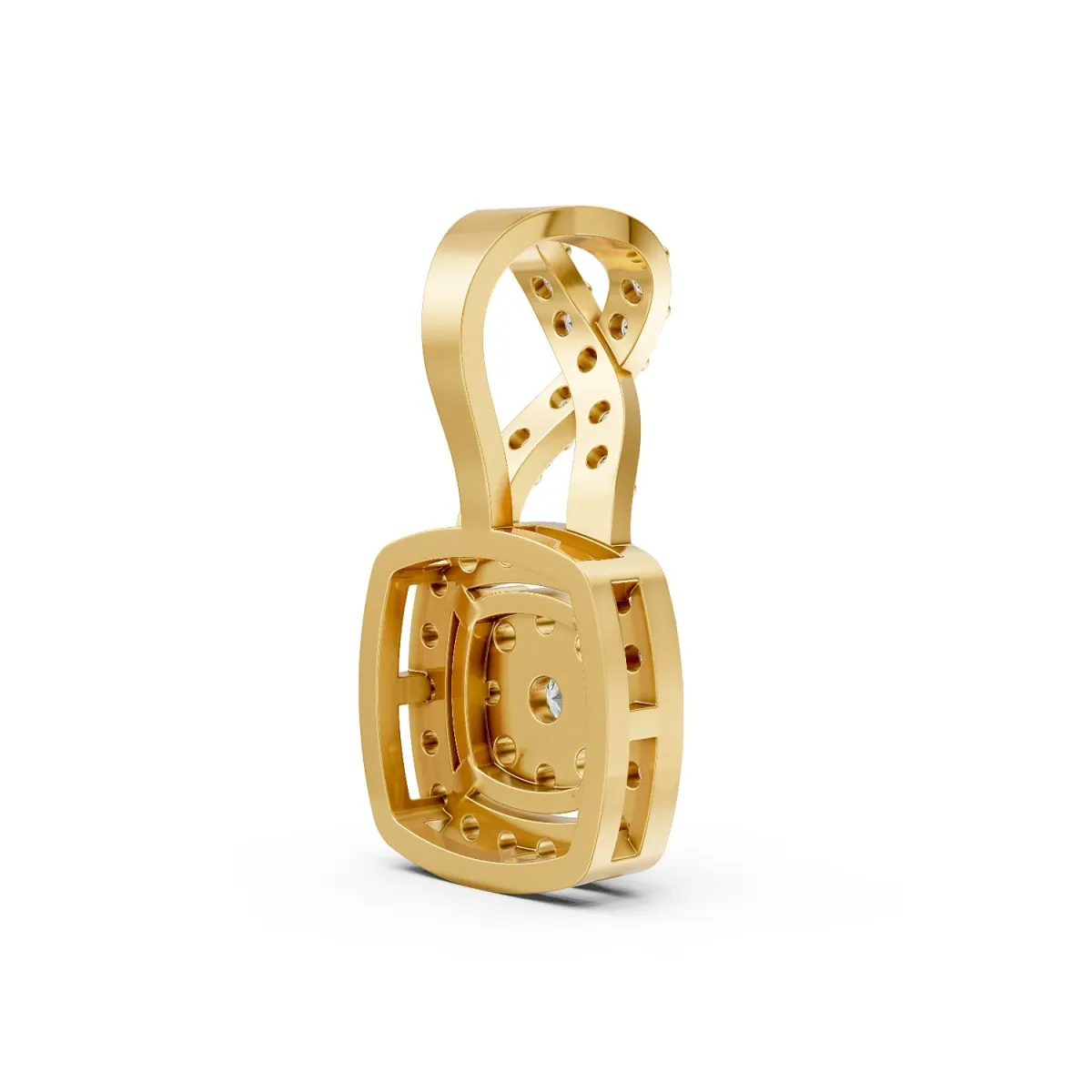 Halo Infinity Natural Diamond Pendant