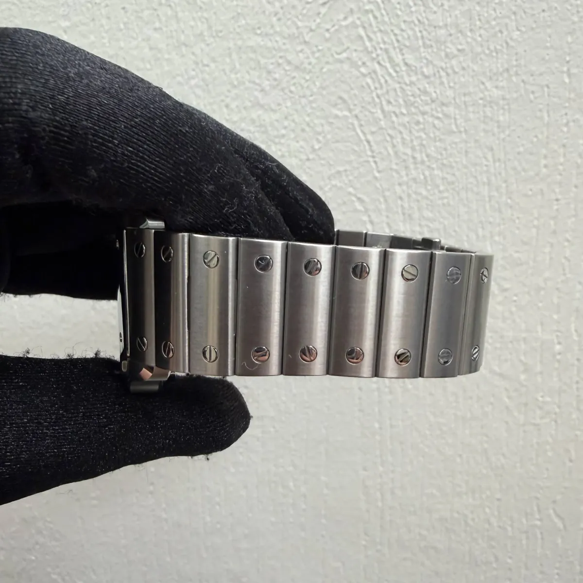 Cartier Santos De Cartier Large Green Dial On Bracelet