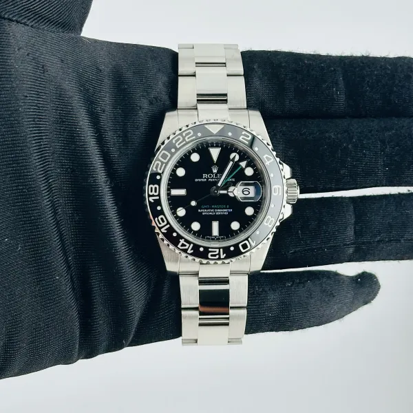 Rolex GMT-Master II Black Dial on Oyster Ref 116710