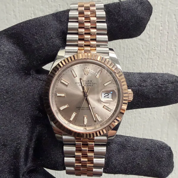 Rolex Datejust Sundust Dial on Jubilee