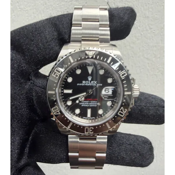 Rolex Sea-Dweller Black Dial On Oyster Ref 126600 With New Style Card White 2018