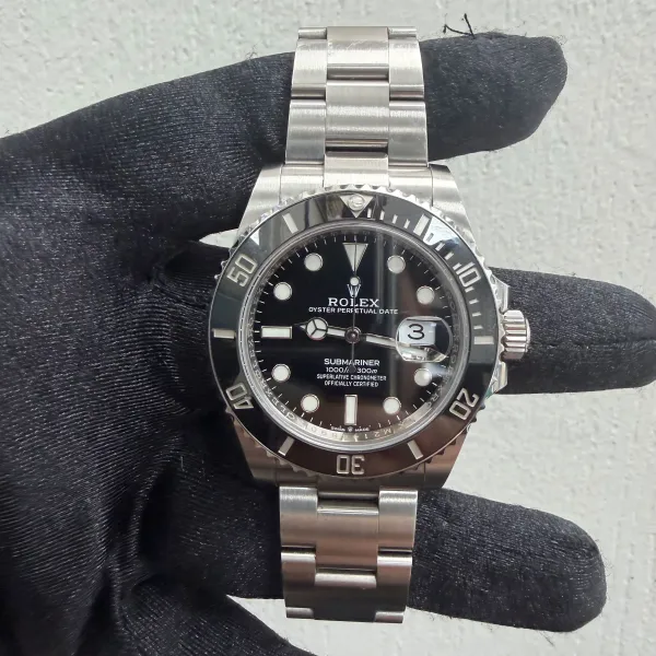 Rolex Submariner Black Dial on Oyster Ref 126610LN with New Style Card Green 2021